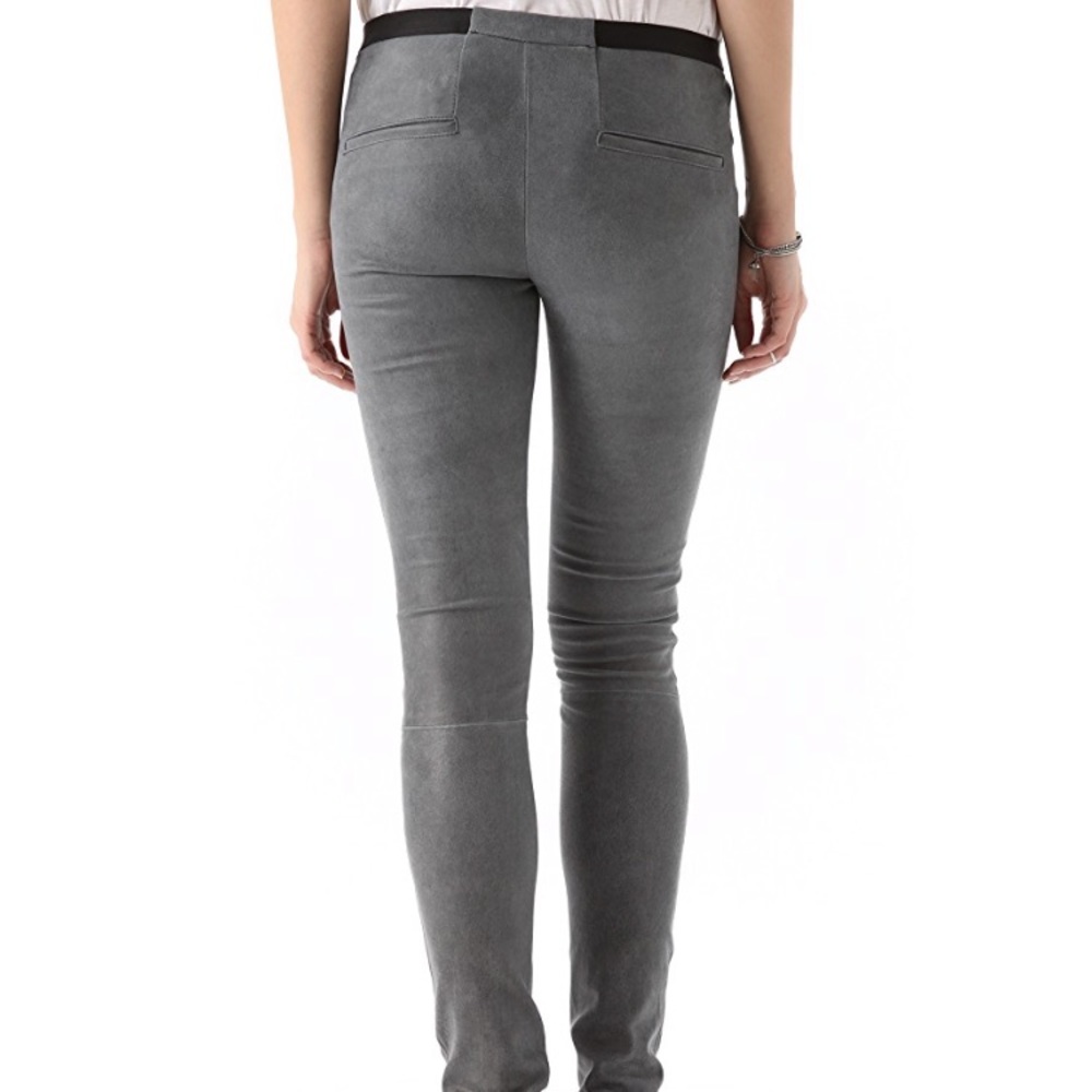 Helmet Lang Patina stretch Leather leggings